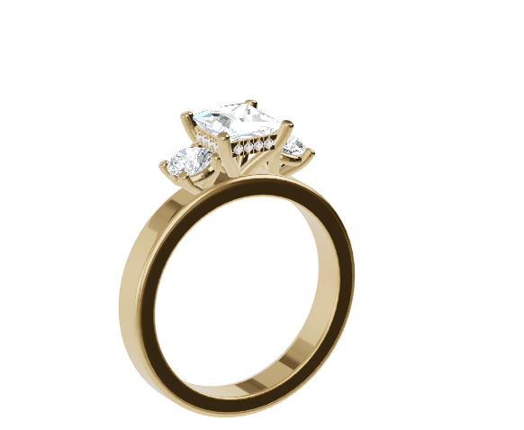 Princess Three Stone