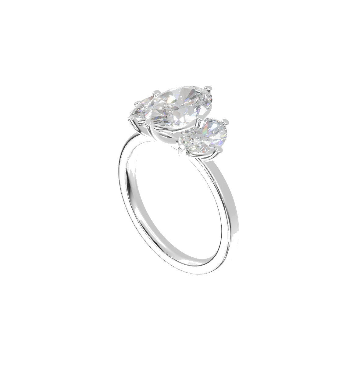 Oval Three Stone