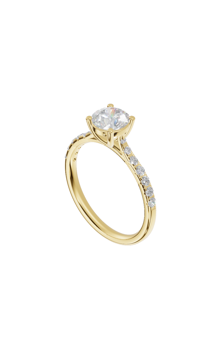 Half-Pave Solitaire Cathedral