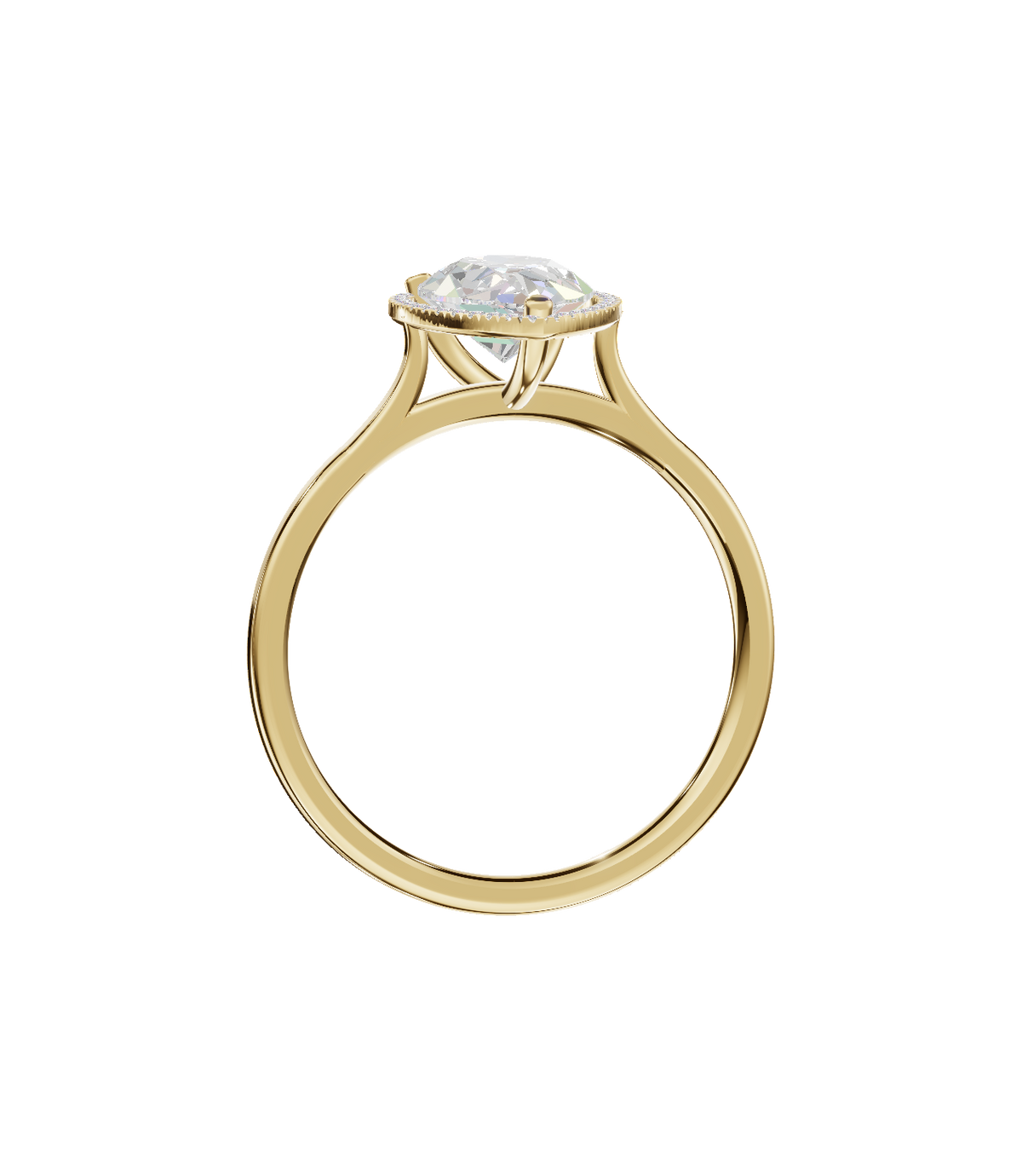 Solitaire Halo Cathedral