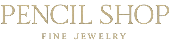 Logo for Pencil Shop. Luxurious fine jewelry brand, just a wordmark no image
