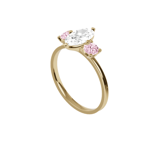 Oval Three Stone