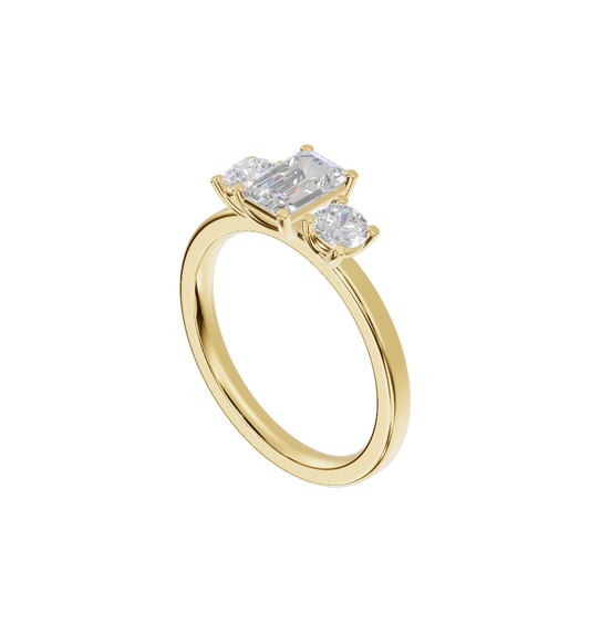 Emerald Three Stone
