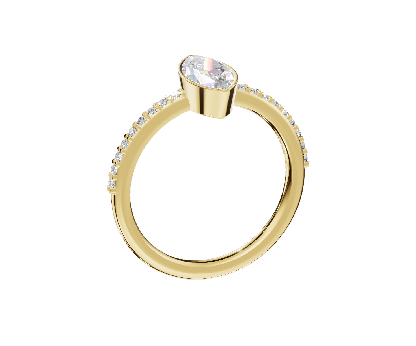 Marquise Bezel Solitaire