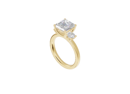 Asscher Three Stone