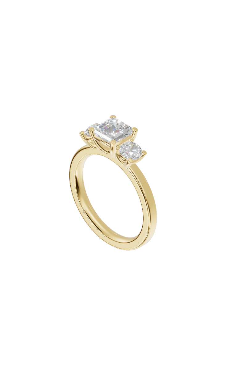 Asscher Three Stone