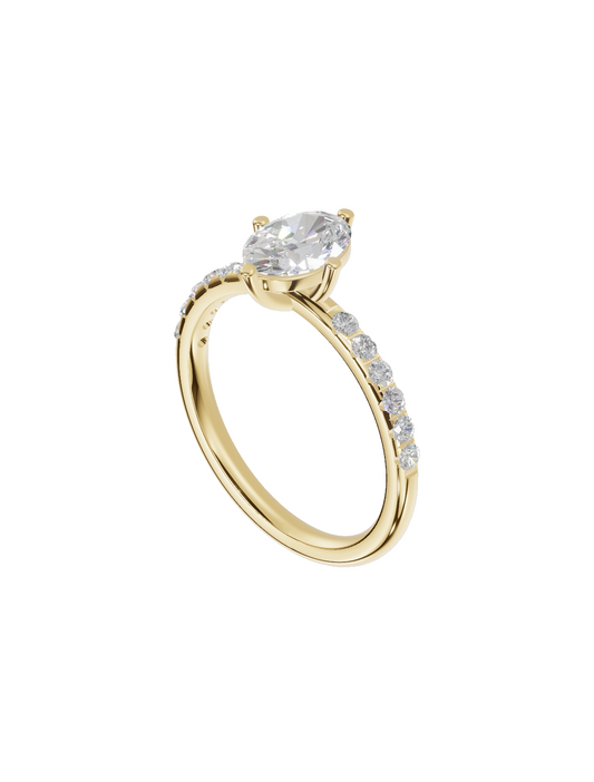 Half-Pave Solitaire
