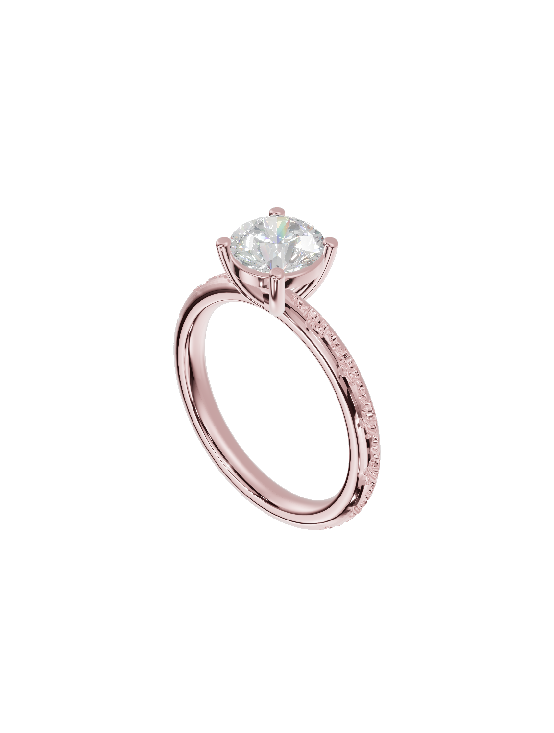 Antique Engraved Solitaire