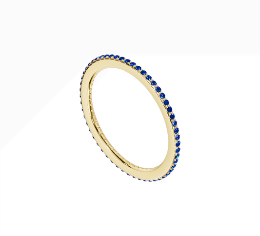 Slim Pave Eternity Ring