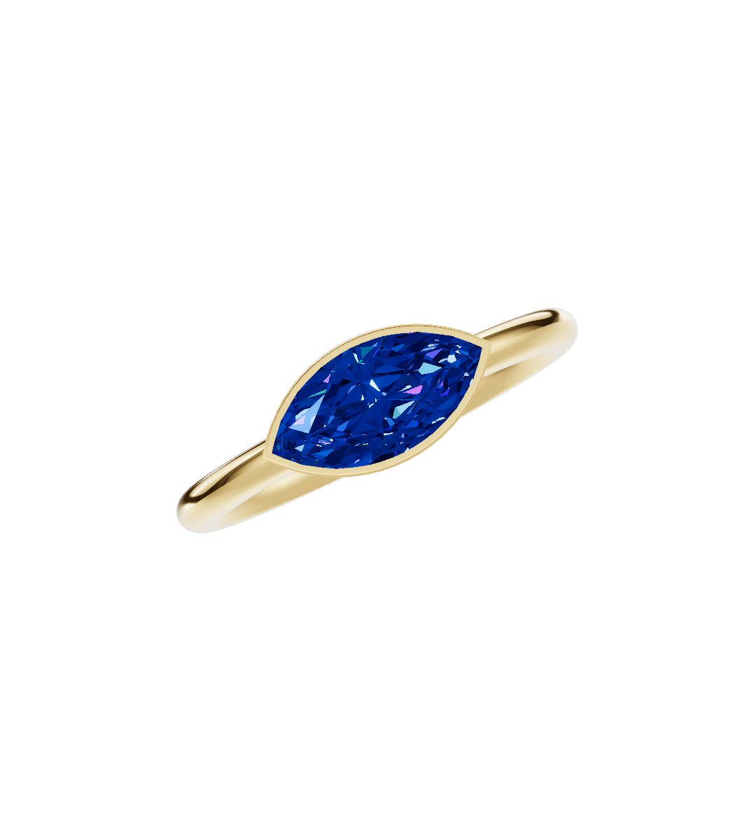 Emerald Bezel Solitaire