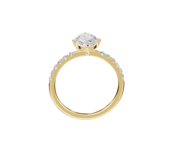 Half-Pave Solitaire