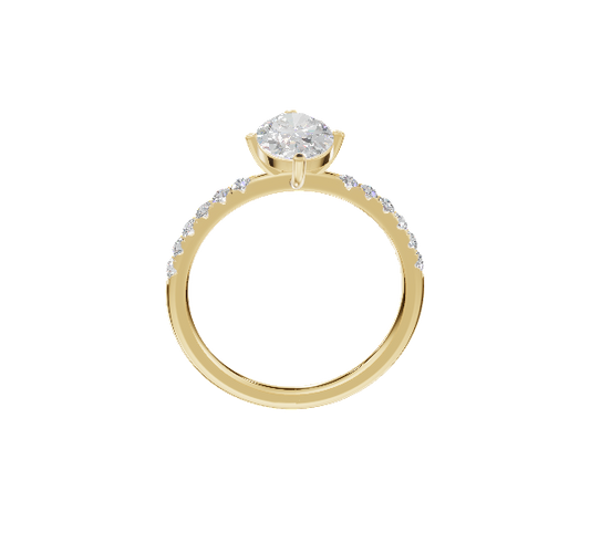Half-Pave Solitaire