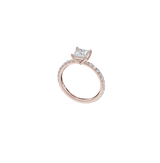 Pave Tulip Solitaire