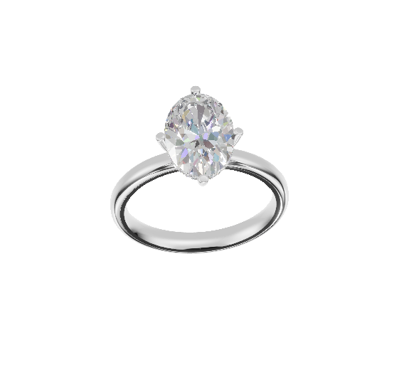Half-Pave Hidden Halo Solitaire